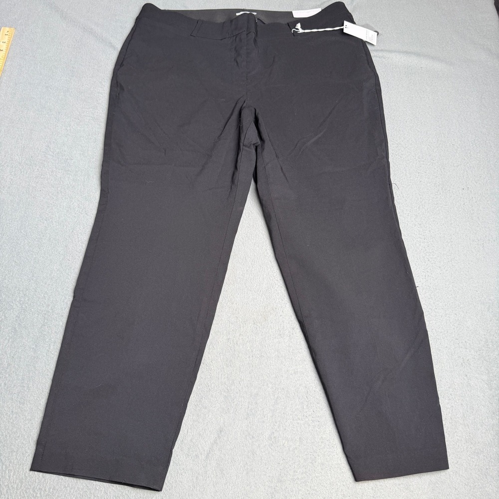Lane Bryant The Allie Ankle Pants Black Power Pockets Stretch Trousers 20R New